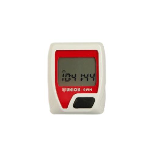 Compteur velo sans fil union-9wn 9 fcts blanc/rouge - fabricant Marwi