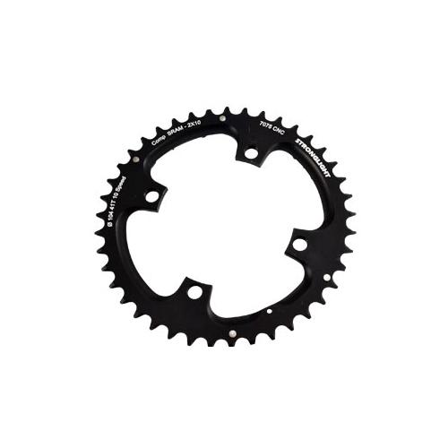 Plateau vtt double d. 104 ext. 41dts noir 4 branches strong 10v xx/xo/x9/x7-Sram