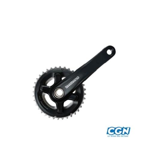 Pedalier vtt double 36-26d l170 alu mt700 noir 2x11v - fabricant Shimano