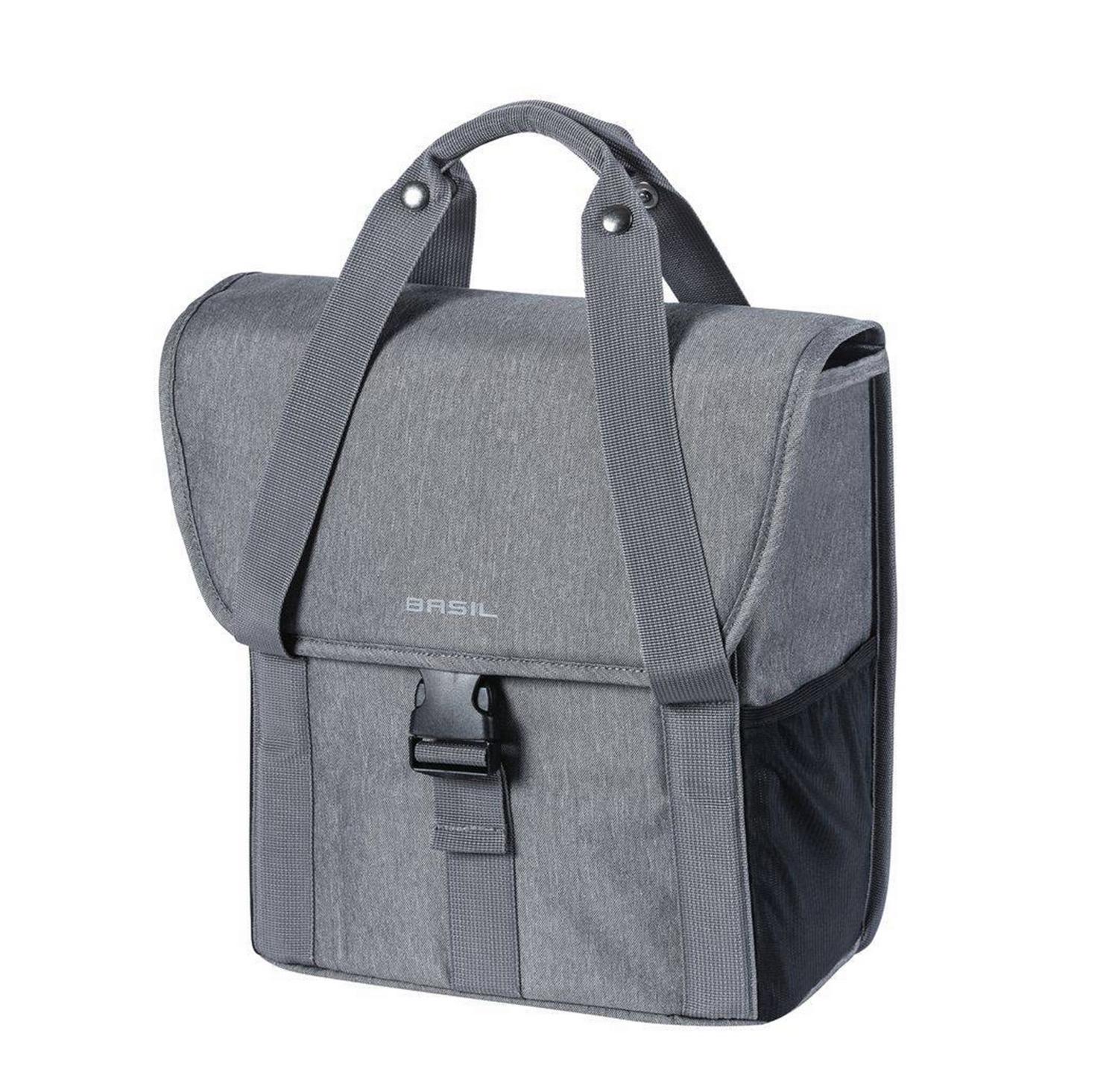 Sacoche ar. vélo latérale Basil go grise claire droit-gauche 16l