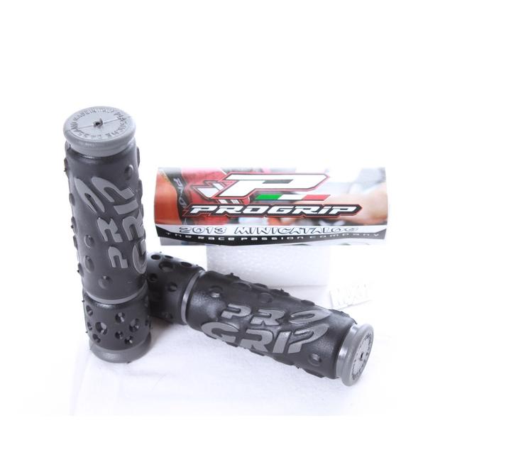 Paire de poignee vtt 953 noir//gris lg125mm revetement Progrip VTT VTC