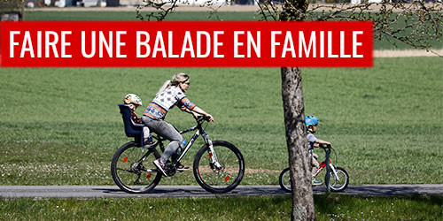 Faire une balade à vélo en famille