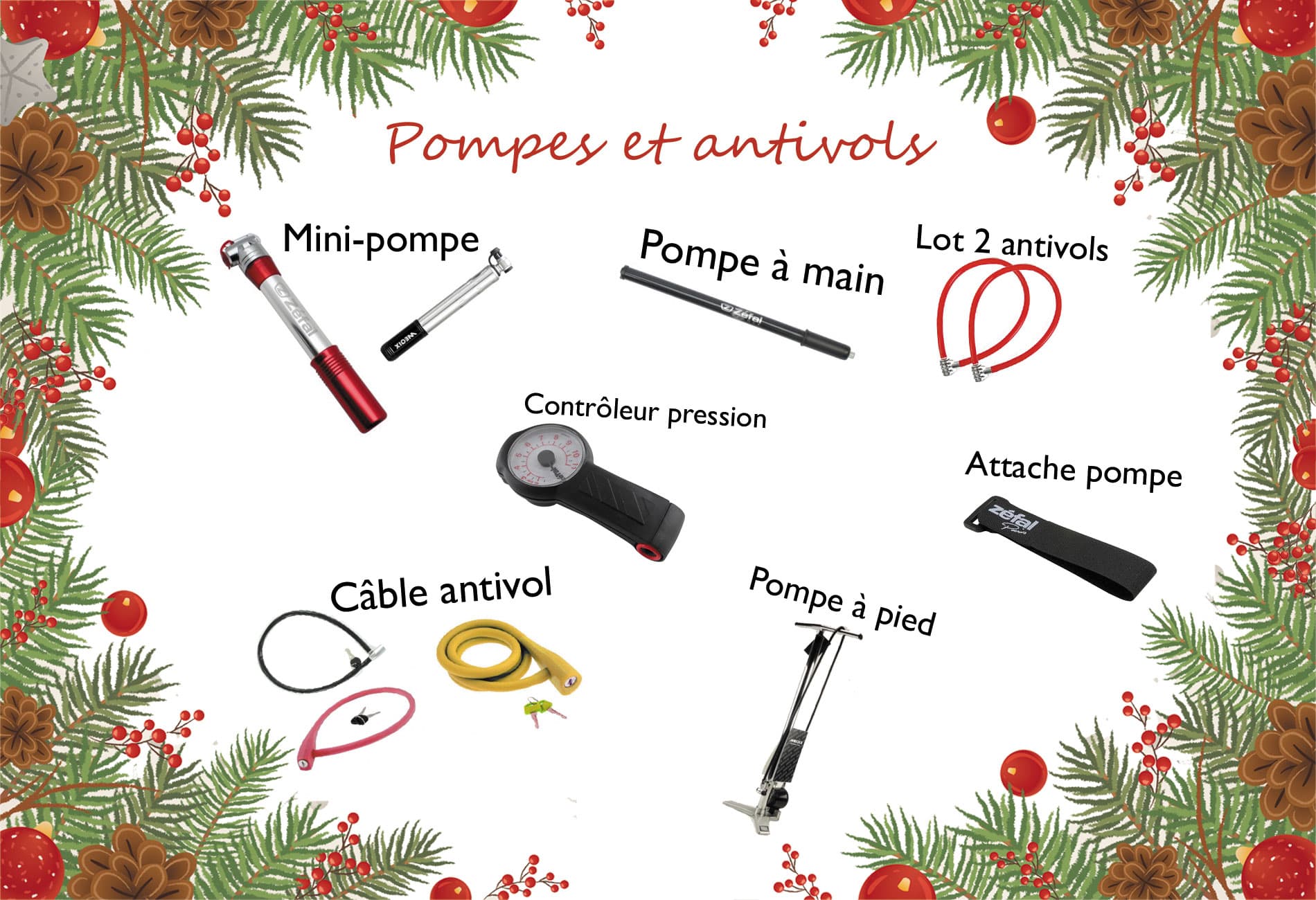 Sélection de noël - Pompes et antivols