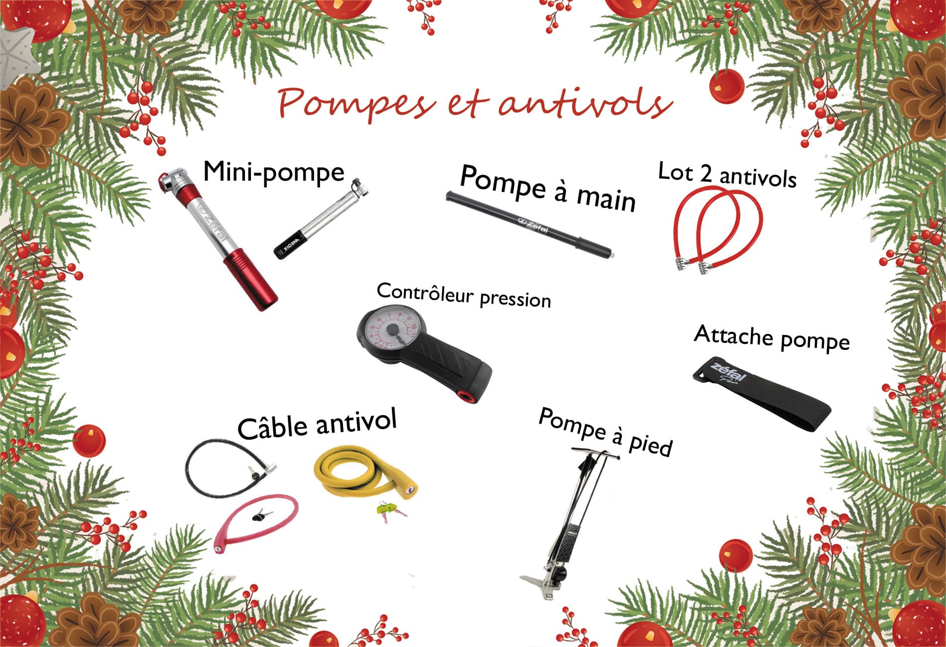 Sélection de noël - Pompes et antivols