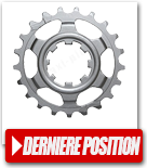 Pignon dernière position vélo