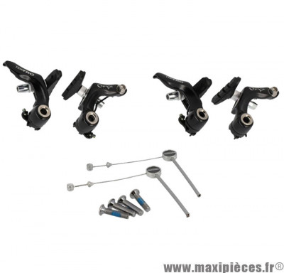 Etrier de frein cyclo-cross/VTT cantilever avt+ arr. alu noir avec porte pat marque Tektro - Pièce Vélo