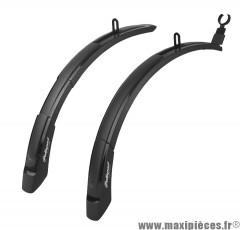Garde-boues VTT 20/24p marque Polisport expander 55 kid clips couleur noir v-brake