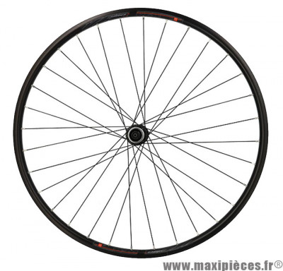 ROUE VTC 28 POUCES (700) AVANT BLOCAGE JANTE NOIR MACH1 M820 MOYEU SHIMANO ACERA M3050 DISQUE CENTERLOCK (ETRTO: 622x19c)