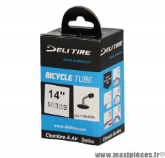 Chambre à air de vélo et de dimensions 14x1.75/2.125 valve standard (47-254 à 57-254) marque Deli Tire - Pièce Vélo * Prix spécial !