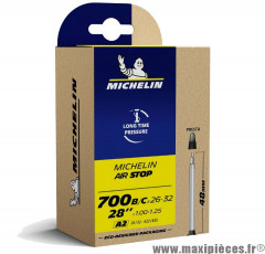 Chambre à air Michelin AirStop 700x26 à 32 B/C valve Presta A2 48mm 125g