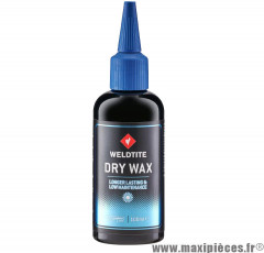 Lubrifiant pour vélo 100ml marque Weldtite dry wax pour chaine - résiste à l'eau