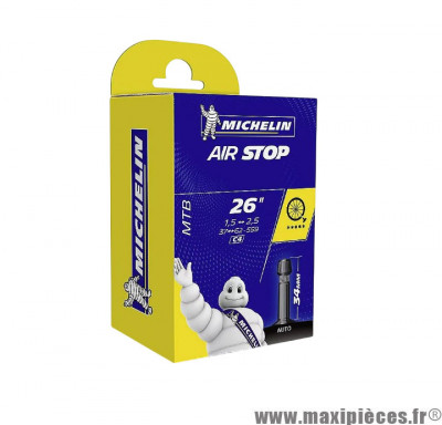 Chambre à air de 26 pouces x 1,50 / 2,50 c4 SCHRADER VS 34mm (37/62-559) marque Michelin * Prix spécial !