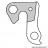 Patte de dérailleur alu Marwi GH-128 pour bmc / felt / voodoo / bulls...