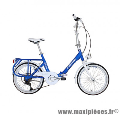 Vélo pliant 20 sixties alu 6v bleu (taille 40) (shimano rs-35+ty-21) marque Cinzia - Vélo - Autres vélos complet