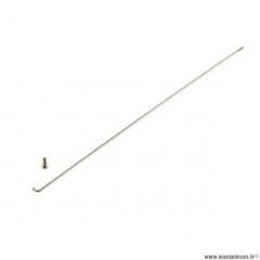 Rayon 1.8mm inox l258 avec écrou (x1) marque Mach1 - Matériel pour Cycle