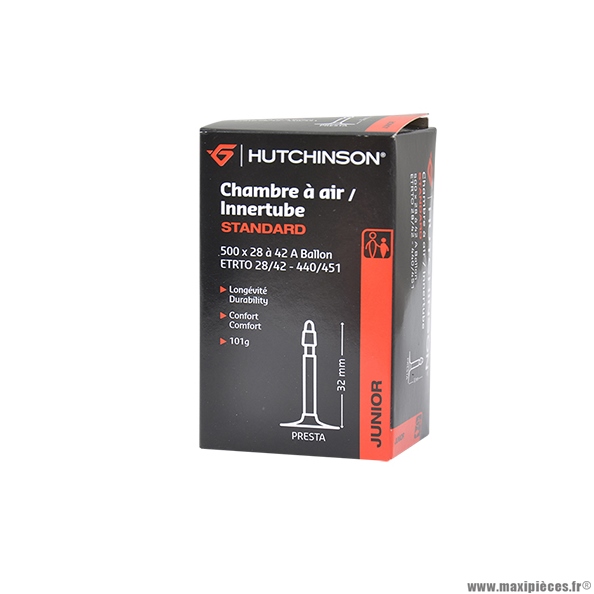 Chambre à Air Renforcée Hutchinson VTT/VTC Schrader 26x1.50-2.10 4mm