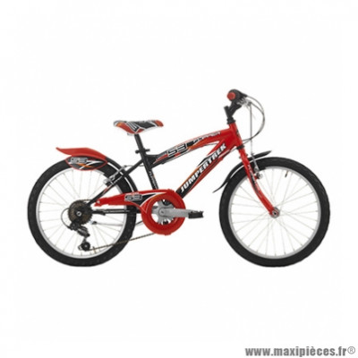Vélo VTT 20 flipper acier garçon 6v noir/rouge (taille 30) shimano ty-21+revo-shift 35 marque Jumpertrek - VTT complet