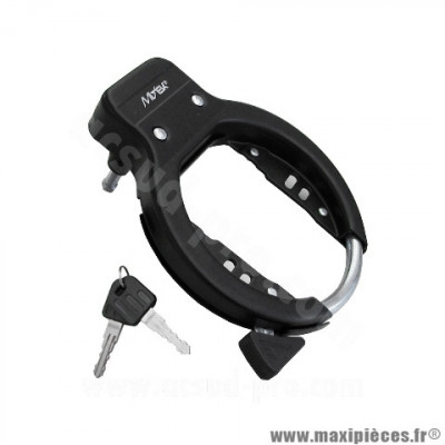 Antivol vélo fer à cheval fixation cadre couleur noir * Déstockage !