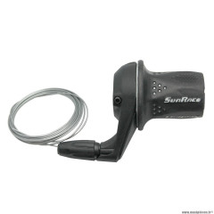 Manette poignée tournante marque Sunrace shifter droite 5 vitesses - pour shimano