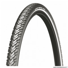 Pneu 700x32 marque Michelin protek cross 1mm bandes réfléchissantes e-bike ready tringle rigide (32-622)