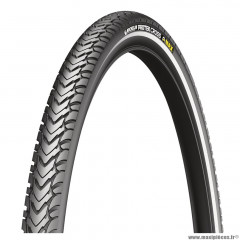 Pneu 700x35 marque Michelin protek cross max 5mm bandes réfléchissantes e-bike ready tringle rigide (37-622)