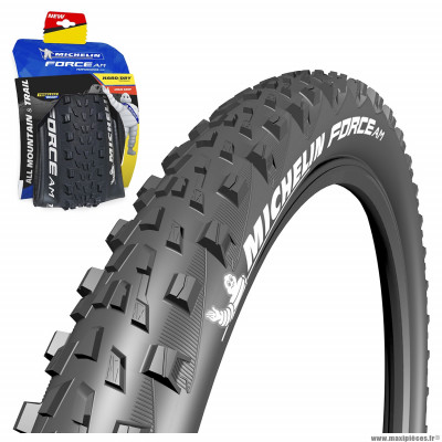 Pneu 27.5x2.60 marque Michelin force am performance line tubeless ready e-bike ready tringle souple (57-584)