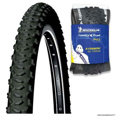 Pneu 26x2.00 marque Michelin country trail tubeless ready tringle souple (52-559)