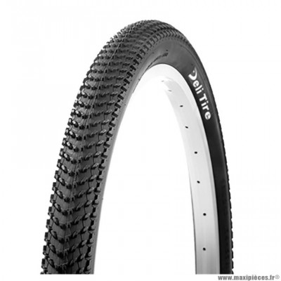 Pneu VTT 27.5x2.10 tringle rigide marque Deli Tire couleur noir sa270 (54-584)