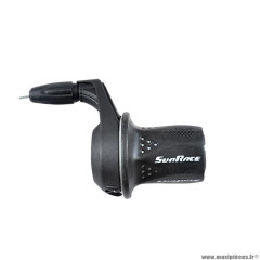 Manette VTT p.tournante 7 vitesses marque Sunrace droite pour shimano tsm 21