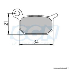 Plaquettes frein VTT 09 marque Clarks sintered adaptateur formula b4