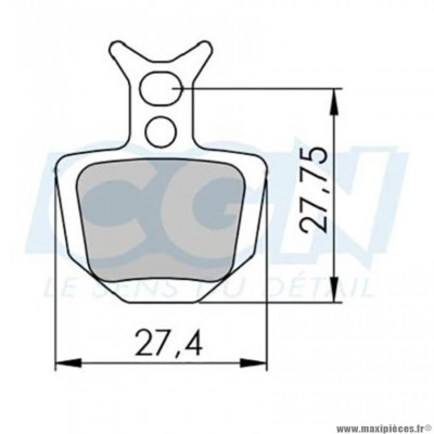 Plaquettes frein VTT 13 marque Clarks sintered adaptateur formula oro