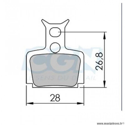 Plaquettes frein VTT 12 marque Clarks sintered adaptateur formula mega one-r-rx