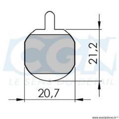 Plaquette frein VTT 16 marque Clarks sintered adaptateur hayes meca./gx-2/mx-2/mx-3/mx-4/sole hydrau