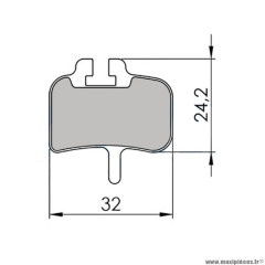 Plaquettes frein VTT 31 marque Clarks adaptateur hayes hfx nine/mag/mx1 meca/promax hyd organique