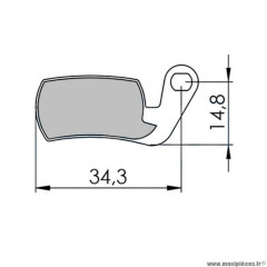 Plaquettes frein VTT 29 marque Clarks adaptateur magura marta 2002-2008/marta sl organique