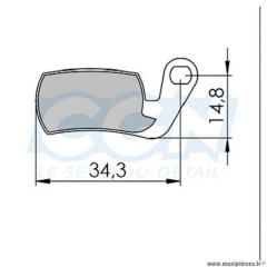 Plaquettes frein VTT 29 marque Clarks sintered adaptateur magura marta 2002-2008/marta sl