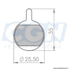 Plaquettes frein VTT 32 marque Clarks adaptateur promax 320/400/610j/50j/700 organique