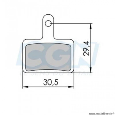 Plaquettes frein VTT 34 marque Clarks adaptateur shimano deore/tektro draco auriga organique