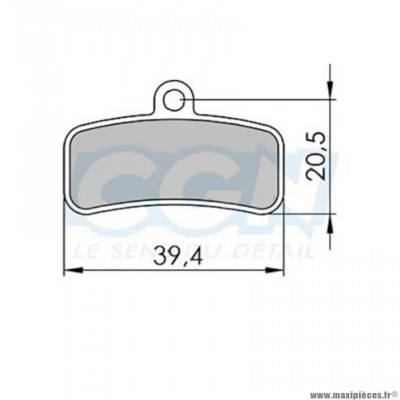 Plaquettes frein VTT 36 marque Clarks adaptateur shimano saint/zee m640/810/820 organique