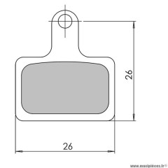 Plaquettes frein route 45 marque Clarks sintered adaptateur shimano road br-rs805/br-rs505