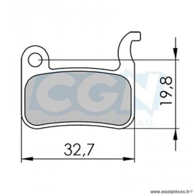 Plaquette frein VTT 38 marque Clarks exotherm adaptateur shimano xtr965/966/xt765/lx585/saint/hone/de