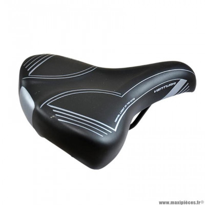 Selle vélo loisir marque Monte Grappa 1115 ventura steel couleur noir