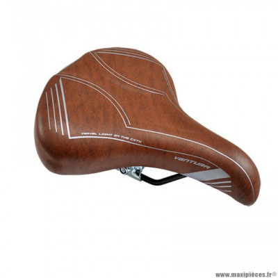 Selle vélo loisir marque Monte Grappa 1115 ventura steel marron