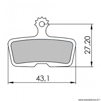 Plaquettes frein VTT 02 marque Clarks adaptateur avid code (2011/2014) code r semi metallique