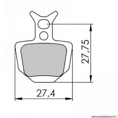 Plaquettes frein VTT 13 marque Clarks adaptateur formula oro semi metallique