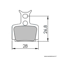 Plaquettes frein VTT 12 marque Clarks adaptateur formula mega one-r-rx semi metallique