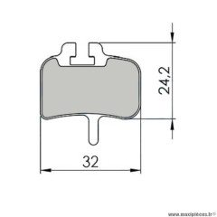 Plaquettes frein VTT 31 marque Clarks adaptateur hayes hfx nine/mag/mx1 meca/promax hyd semi meta