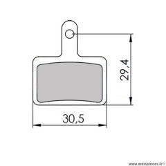 Plaquettes frein VTT 34 marque Clarks adaptateur shimano deore/tektro draco aurigo semi metal