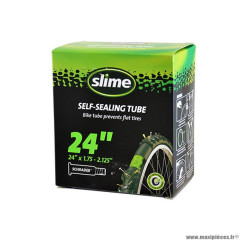 Chambre à air VTT 24x1.75/2.125 valve schrader marque Slime avec liquide anti-crevaison