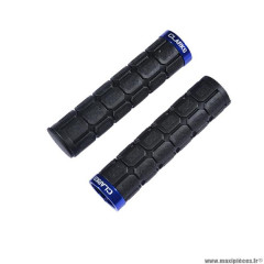 Poignées marque Clarks lock on double couleur noir/bleu 130mm avec bouchon